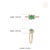 Art Deco Zambian Emerald & Diamond Halo Ring Size 5 in 14k Yellow Gold For Sale - Image 11 of 17