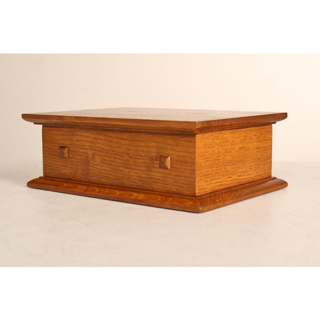 Stickley Mission Collection Oak Desk Box For Sale - Image 9 of 18