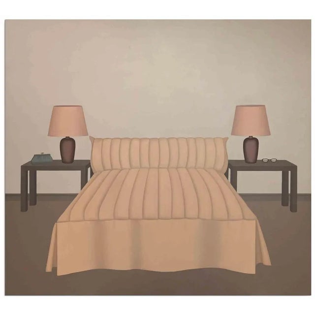 Giovanna Picciau, The Couple, Oil on Canvas, 1987 For Sale - Image 4 of 4