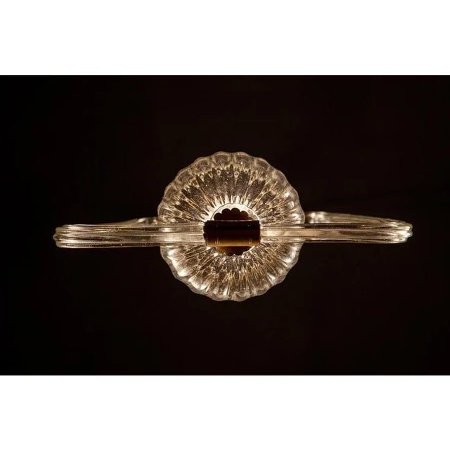 White Art Deco Murano Grass Lantern, 1940 For Sale - Image 8 of 11