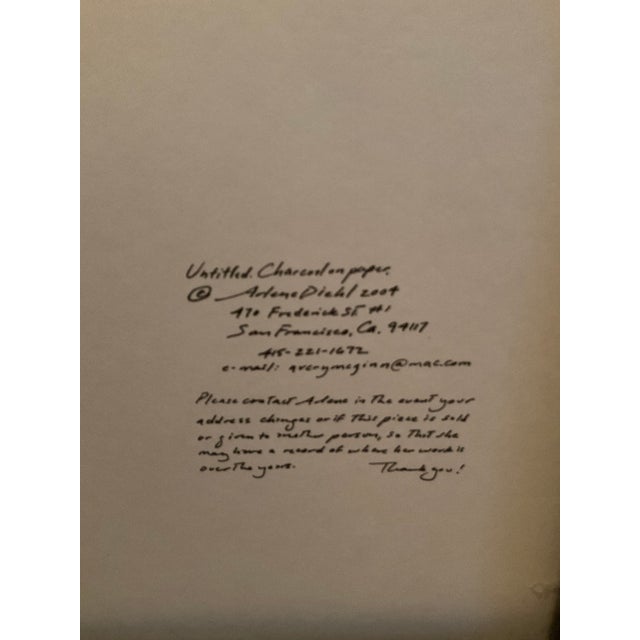 Abstract Arlene Diehl Charcoal on Paper For Sale - Image 3 of 6