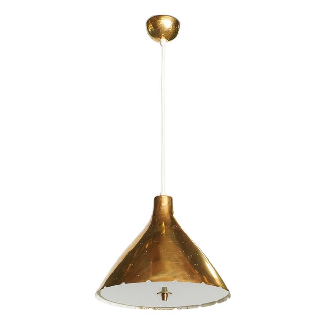 1950s Brass Pendant by Paavo Tynell For Sale