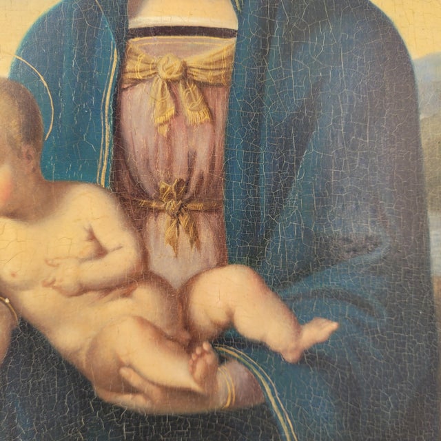 Follower of Rafael Sanzio, Madonna Connestabile, Italy, 1800s, Oil on Board, Framed For Sale - Image 17 of 18