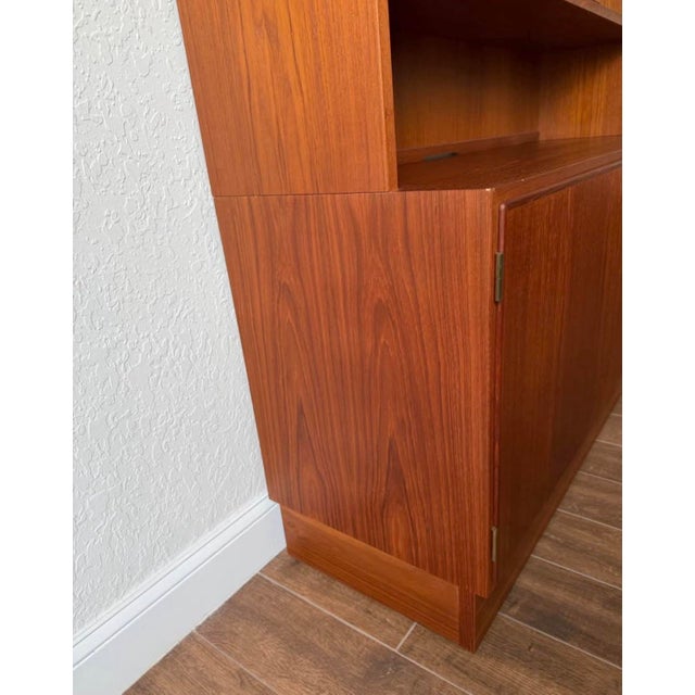 Brown 1970s Mid Century Danish Teak Hutch by Poul Hundevad For Sale - Image 8 of 11