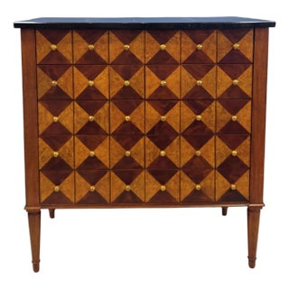 Maitland Smith Marble Top Apothecary Chest For Sale