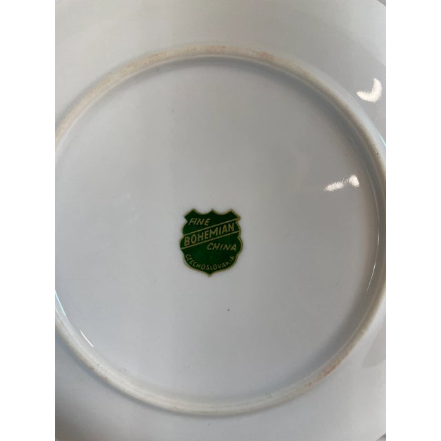 Vintage Bohemian Fine China Fruit Plates - Set of 2 For Sale In Dallas - Image 6 of 7