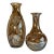 Art Glass Abstract Iridescent Tortoise Shell Vases- Set of Two For Sale