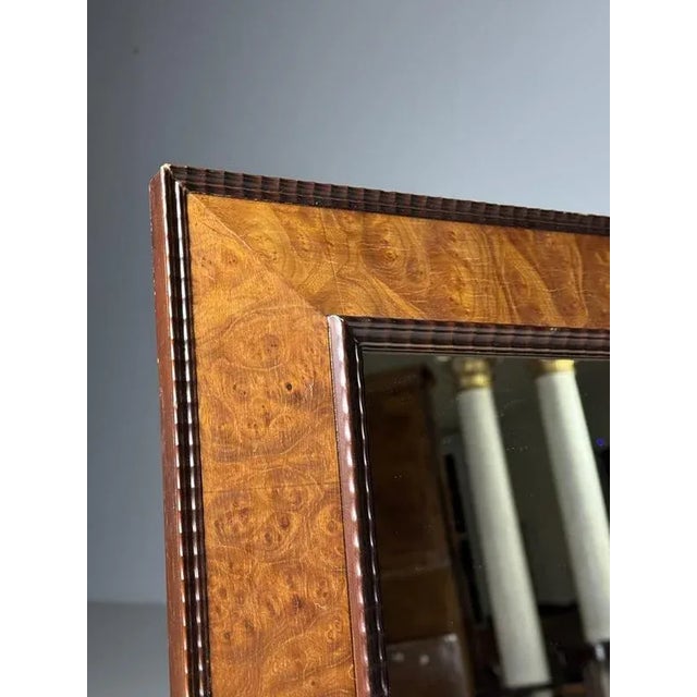 Vintage Mirror with Ribbed Frame For Sale - Image 11 of 14