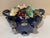 Late 19th Century Barbotine Majolica Flowers and Cherries Cobalt Blue Footed Basket Jardiniere For Sale - Image 10 of 12