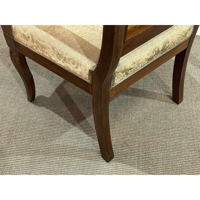 Brown Armchair with Sticks in Mahogany For Sale - Image 8 of 14