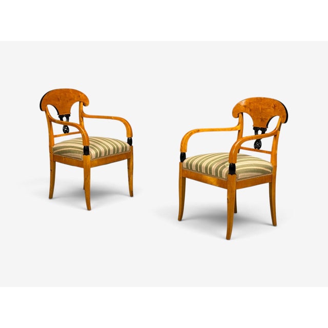 Brown Neoclassical, Ten Dining Chairs, Ebonized Wood, Beech, Austria, 1970s For Sale - Image 8 of 15