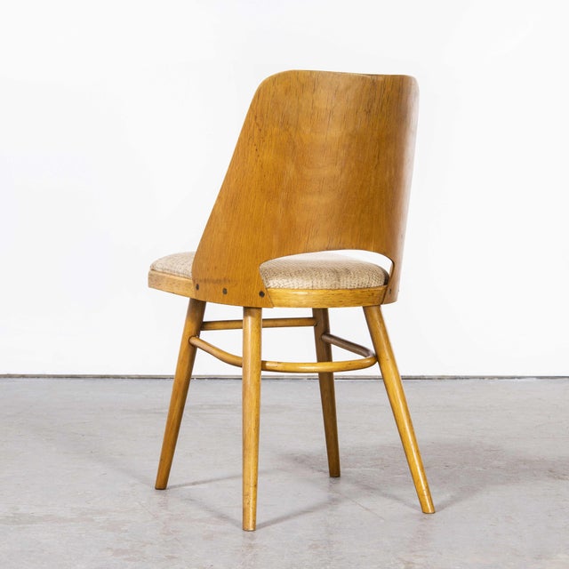 Upholstered Dining Chairs by Radomir Hoffman for Thon, 1950s, Set of 4 For Sale - Image 9 of 11