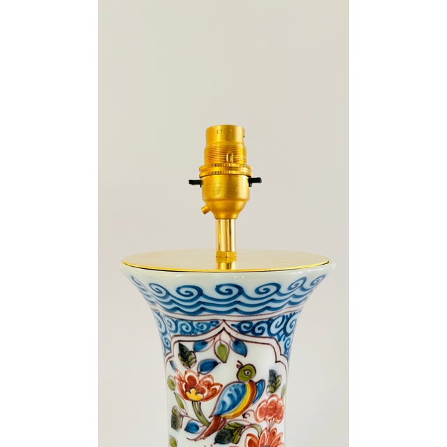Antique Table Lamp from Royal Tichelaar Makkum, 1930, Set of 2 For Sale - Image 6 of 8