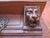 Wall Shelf in Oak with Lion Heads and Hooks For Sale - Image 5 of 15