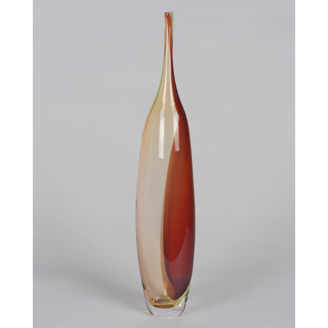 Modern Kosta Boda Tobago Art Glass Bottle by Kjell Engman For Sale - Image 3 of 14