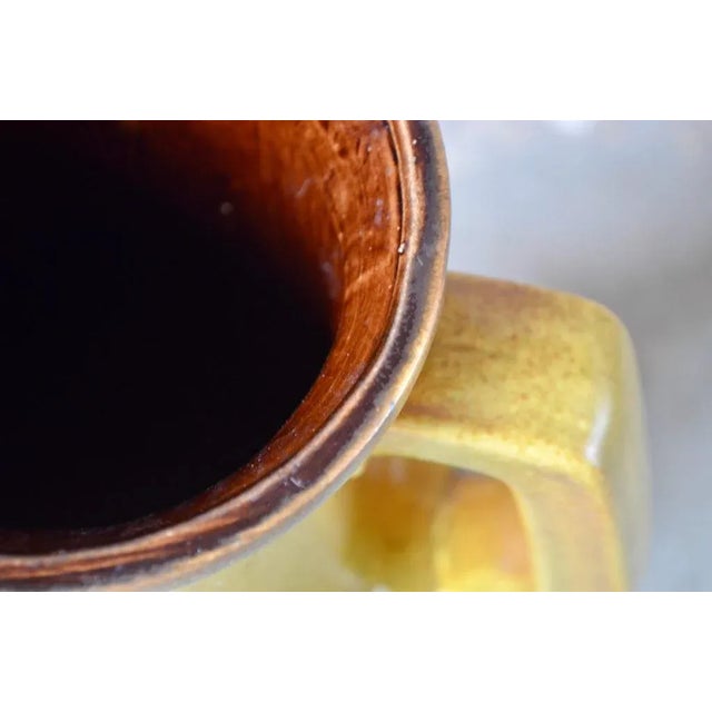 Vintage Yellow Ceramic Vase from Scheurich For Sale - Image 6 of 8