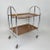 Chrome and Plywood Folding Serving Trolley, 1950s For Sale - Image 4 of 15