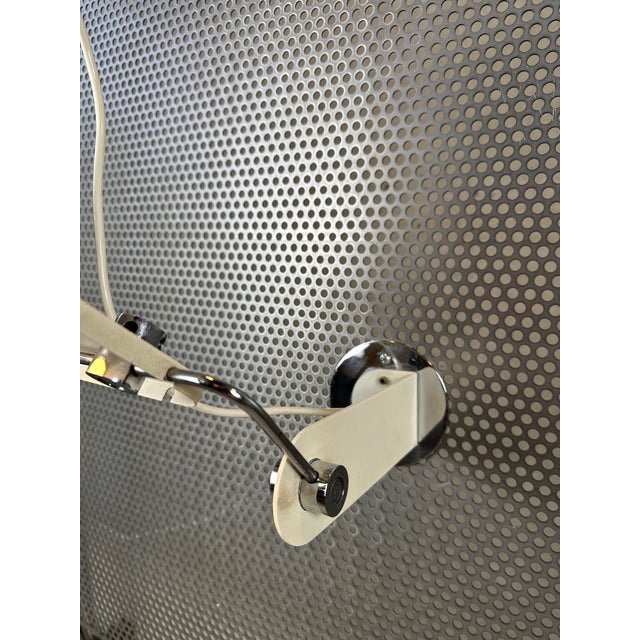 Vintage Italian White Satin Wall Lamp by Grignani for Luci, 1970s For Sale - Image 10 of 11