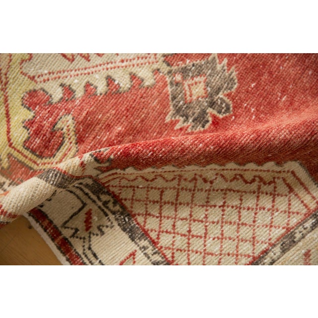 Traditional Vintage Distressed Oushak Rug Runner - 2'6" x 5'7" For Sale - Image 3 of 8