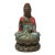 Vintage Cloisonne Enamel Lotus Base Bodhisattva Metal Buddha Statue For Sale