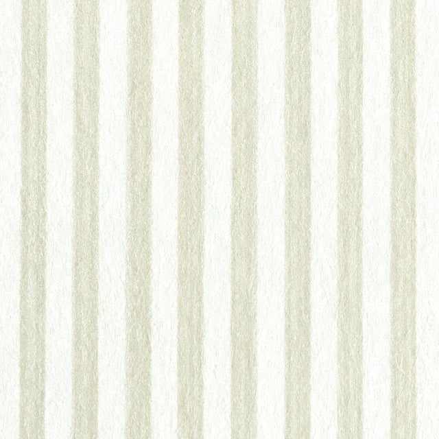 Transitional Schumacher Edwin Stripe Narrow Wallpaper in Naturelle For Sale - Image 3 of 3