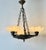 Early 20th Century Antique Renaissance Revival Bronze and Alabaster Chandelier with Serpent Details, 1900 For Sale - Image 5 of 18