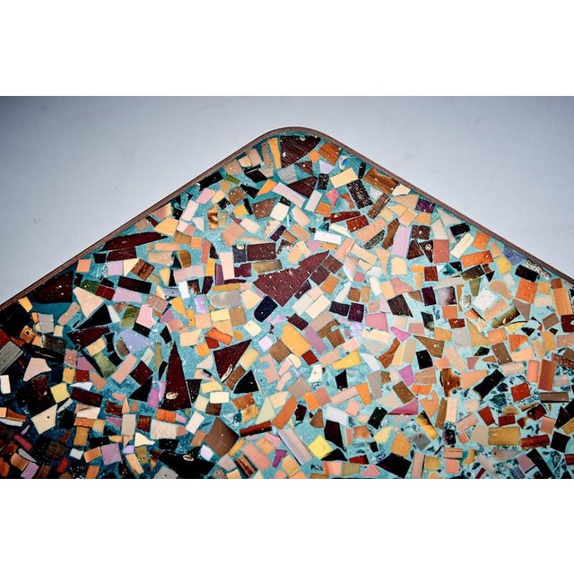 Blue Hand-Crafted Terrazzo Coffee Table by Felix Muhrhofer For Sale - Image 8 of 14
