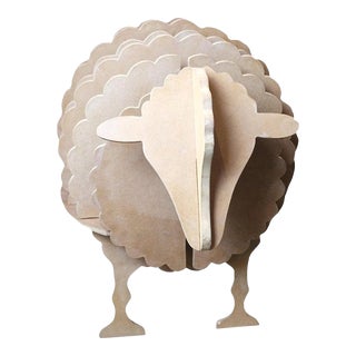 1970s Custom Made Italian Wood Sculpture or Magazine Rack For Sale