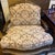 Sand Stoneleigh Ltd. Traditional Mohair and Fabric French Upholstered Custom Lounge Chair With Matching Ottoman For Sale - Image 8 of 8