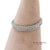 14k 585 Solid White Gold Side Engraving Milgrain Natural Diamond Band Ring, Size 6 For Sale - Image 9 of 13