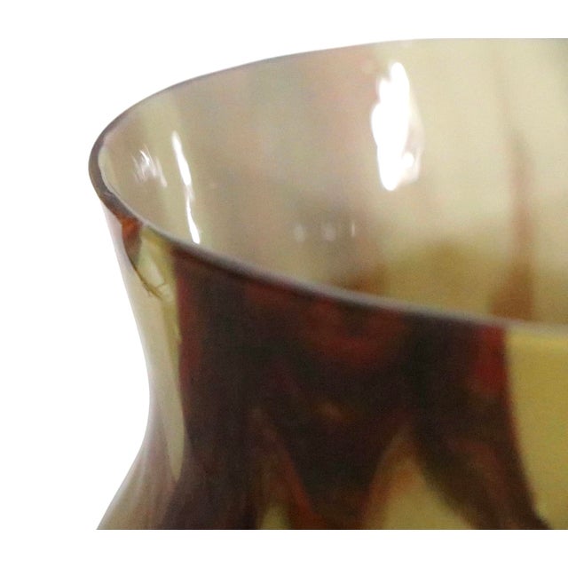 Early 20th Century Art Deco Czechoslovakian Art Glass Vase For Sale - Image 4 of 9