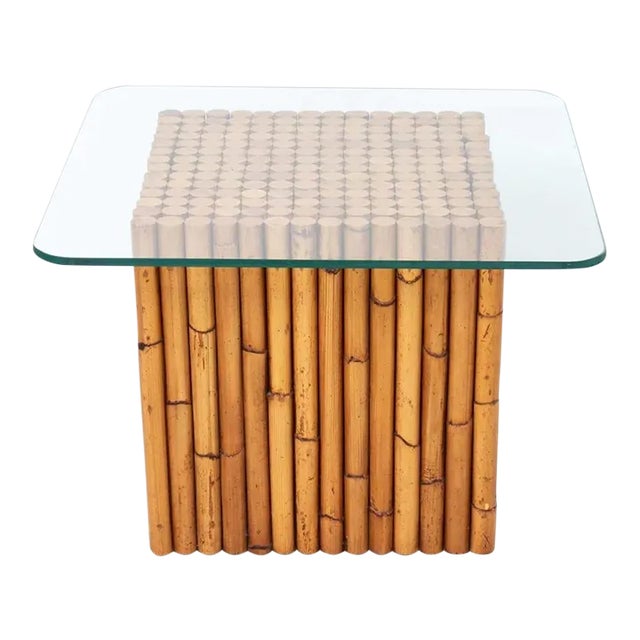 Faux Bamboo Cocktail Table For Sale