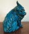 Early 19th Century Chinese Monochrome Turquoise Glaze Lion Mythical Figure For Sale - Image 9 of 11