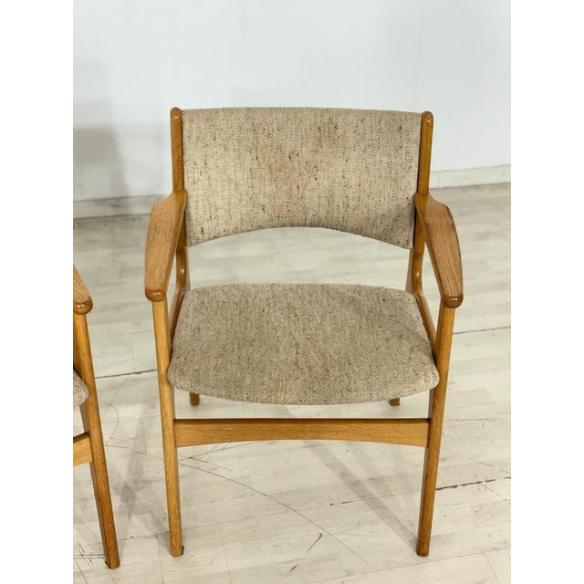 Mid-Century Danish Dining Armchairs by Erik Buch, Set of 2 For Sale - Image 3 of 14