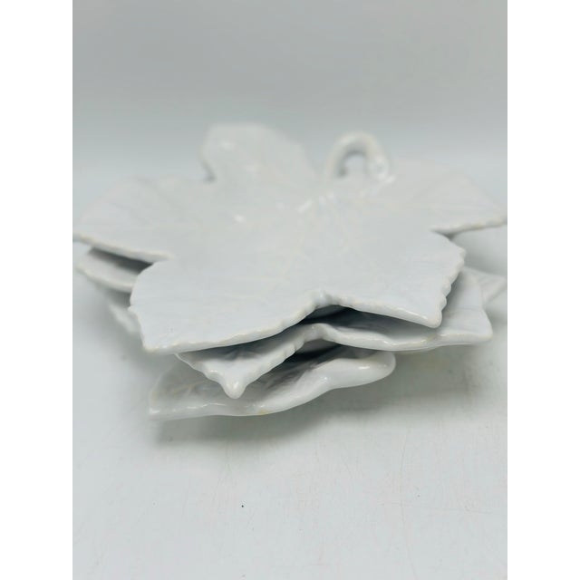 Ceramic Set of Three Leaf Plates For Sale - Image 7 of 9