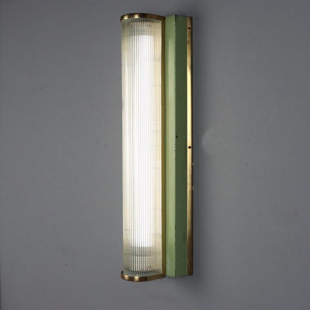 Vintage Glass Wall Lamp, 1940s For Sale - Image 3 of 7