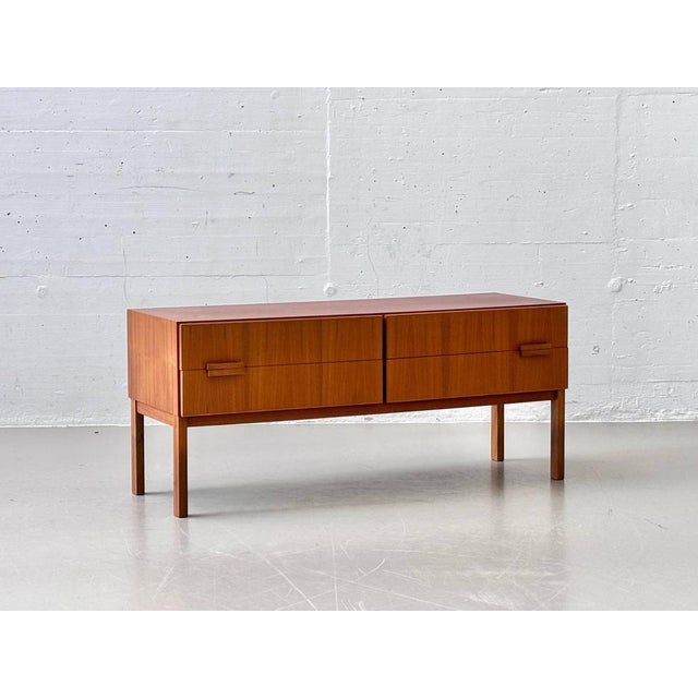 Mid-Century Modern Danish Teak Lowboard with Four Drawers, 1960s For Sale - Image 15 of 18