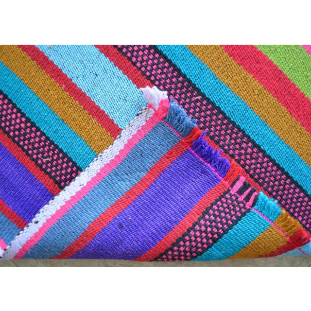 Textile 1960s Hand Woven Kilim Rug For Sale - Image 7 of 9