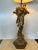 Antique Italian Gilt and Silver Carved Wood Angel Lamp For Sale - Image 11 of 11