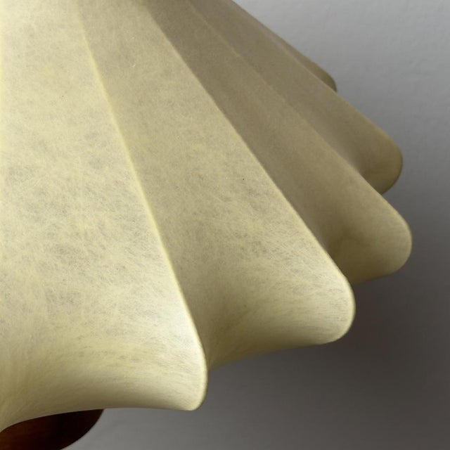 Plastic Mid-Century Modern Cocoon Pendant Lamp by Achille Castiglioni, 1960s For Sale - Image 7 of 18