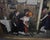 Rustic Spanish Artist, Blindfold Scene, 1980s, Large Oil on Canvas, Framed For Sale - Image 3 of 12
