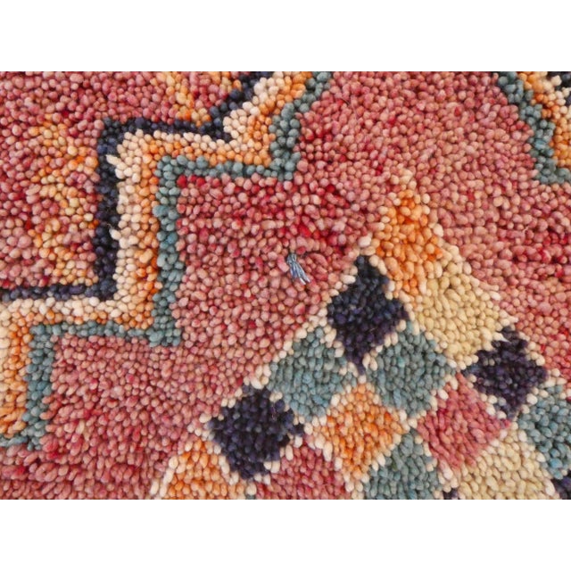 1970s Vintage Berber Wool Pouf For Sale - Image 5 of 8