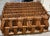 Wood Vintage Hand-Woven Rattan Basket Tray - Use as a Bar Tray for Bottles. See My Photos! For Palm Beach Regency, British Colonial & Bar Cart Decor For Sale - Image 7 of 8