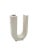 Space Age White U Letter Shaped Ceramic Solifleur Vase, Marcel Radureau Ca. 1970 For Sale - Image 6 of 11