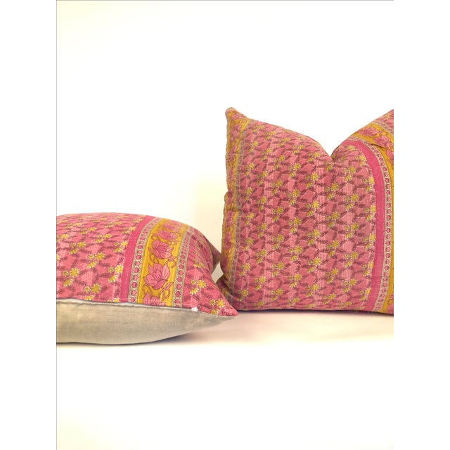 Vintage Kantha Quilt Pillows a Pair Chairish