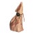 Vintage Hand Carved Soapstone Howling Wolf Figurine For Sale