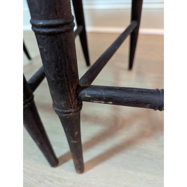 Antique Faux Bamboo Side Chair - A Pair For Sale - Image 15 of 15