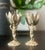 1960s Vintage Renaissance Style Cherub/ Putti Gold Plated Metal Candle Holders, Eggs Cups - A Pair For Sale - Image 5 of 12