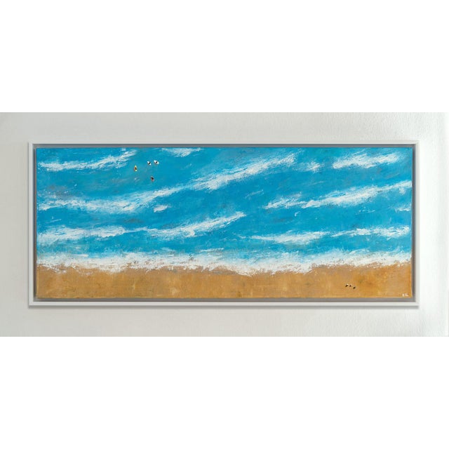 "Miami_Beach_02" Contemporary Oil Painting on Canvas, Framed For Sale - Image 6 of 8