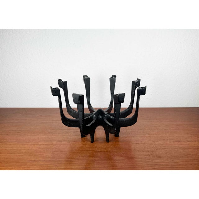 Mid-Century Modern Danish Metal Candleholder in Metal by Gunnar Cyren for Dansk Designs Denmark, 1960s For Sale - Image 9 of 18